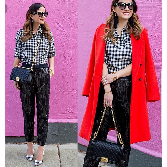 Trouvé Black Sequin Pants - Size S - Picture 4 of 17